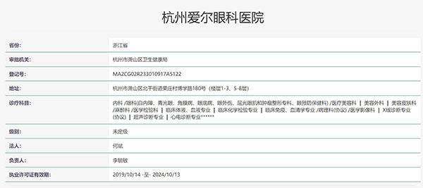 杭州爱尔眼科医院真人口碑评价怎么样？