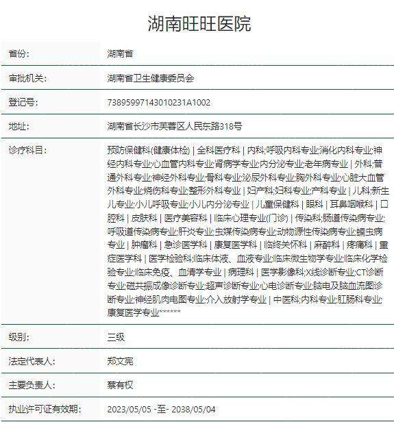 湖南旺旺医院眼科特色项目及技术优势