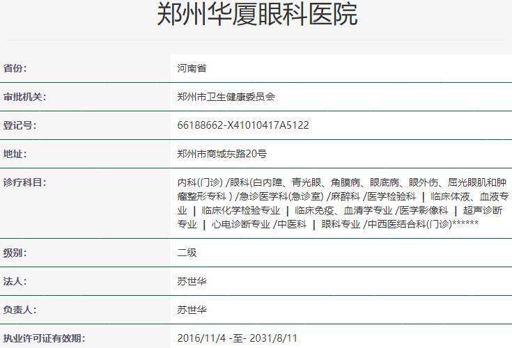 对医院眼科实力和服务质量的评估