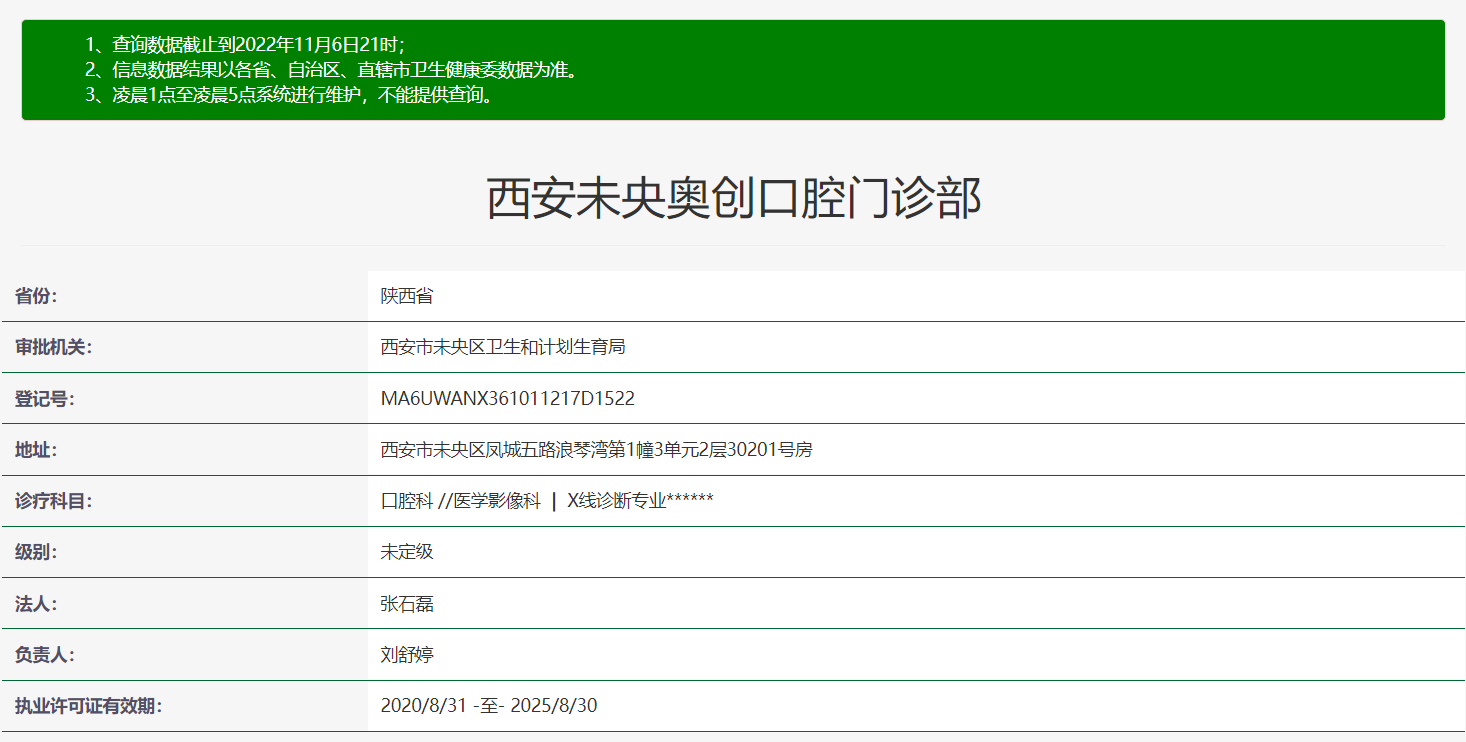 西安未央奥创口腔诊所